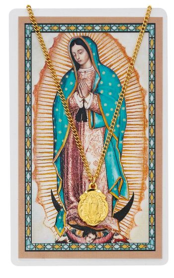 Estampa con oración - Virgen de Guadalupe