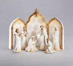 9-Piece Nativity with Triptych